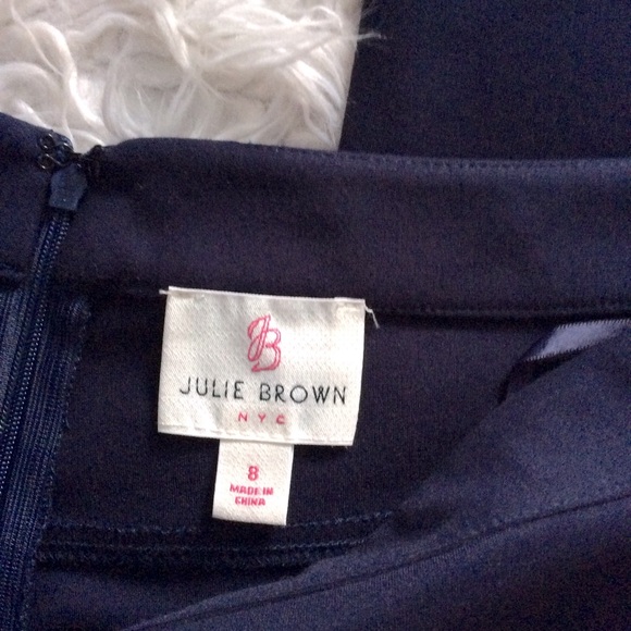 Julie Brown NYC Navy Ponte Flare Leg Pants - Picture 6 of 7